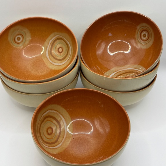 Denby English Stoneware 5" Fire Chilli Rice Bowl. - Picture 6 of 6